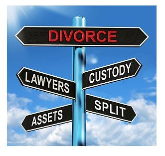divorce lawyer street signs